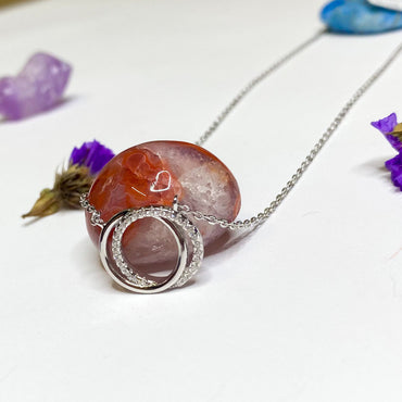 2 circles necklace