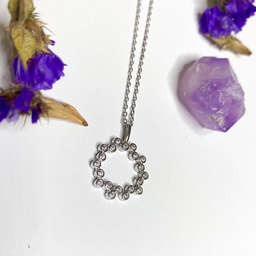 Gloria Cubic Zirconia Sterling Silver Pendant