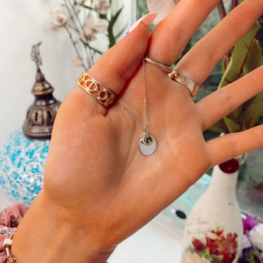 August Birthstone Sterling Silver Pendant