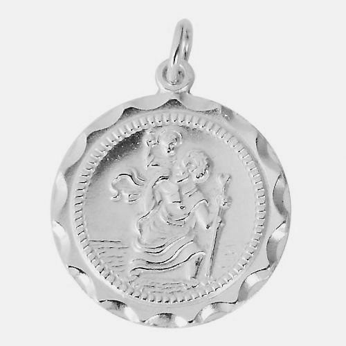 St. Christopher's Sterling Silver Engravable Medal