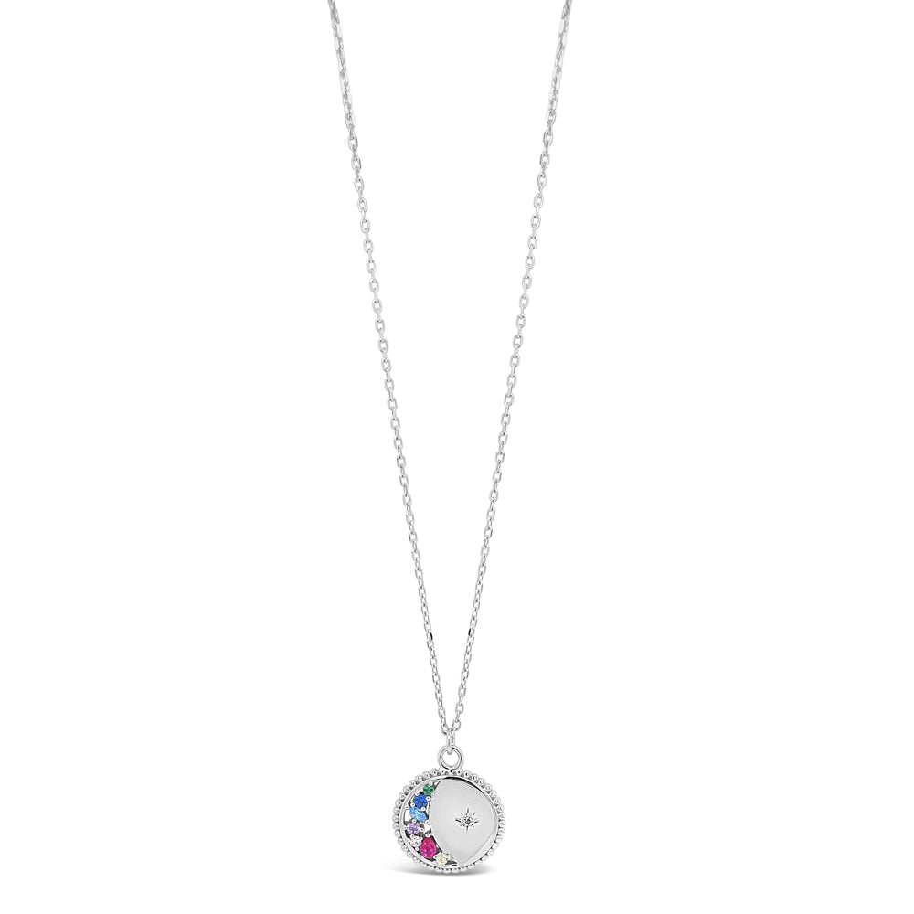 Star & Moon Multicolour Gem Pendant