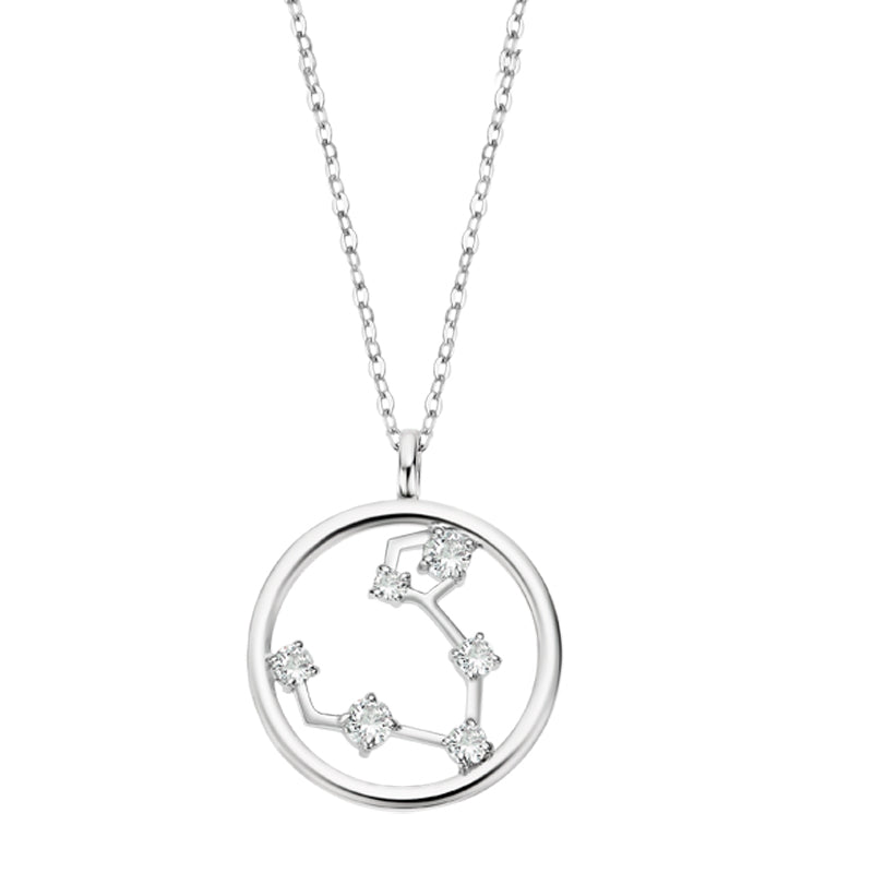Pisces Zodiac Sterling Silver Pendant