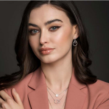 Destiny Inner Circle Sterling Silver Diamante Pendant