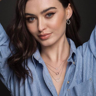 Tiffany 3 Circles Sterling Silver Layered Necklace