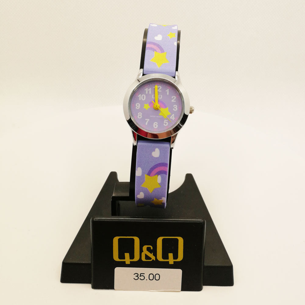 Royal Stars & Hearts Q&Q Kids Watch