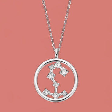 Scorpio Zodiac Sterling Silver Pendant