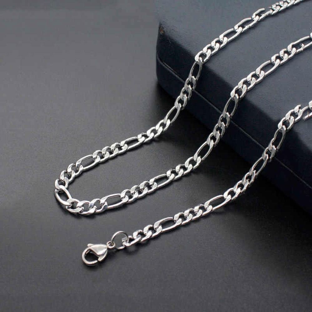 Shop Figaro Sterling Silver Unisex Chain