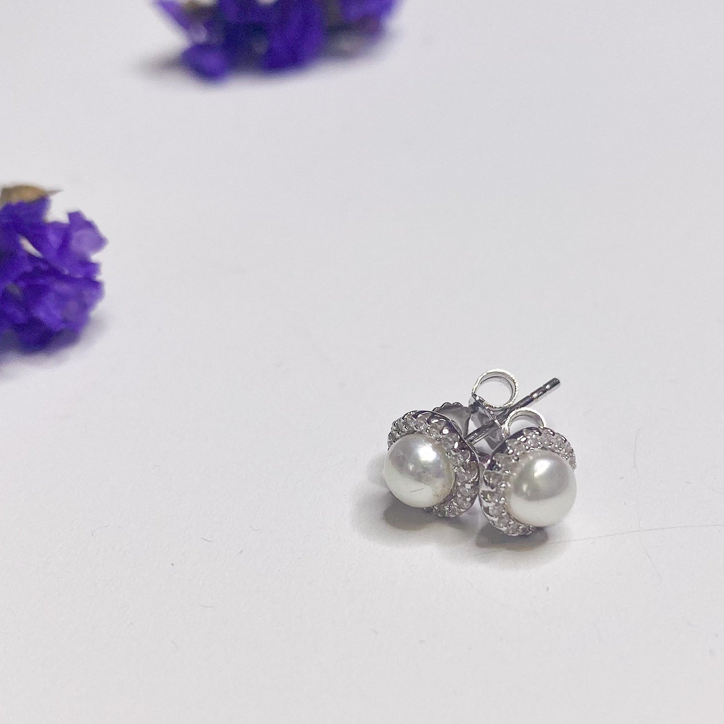 Shop Holly Children Sterling Silver Pearl Earrings