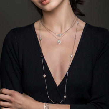 Love Heart Disc Sterling Silver Pendant