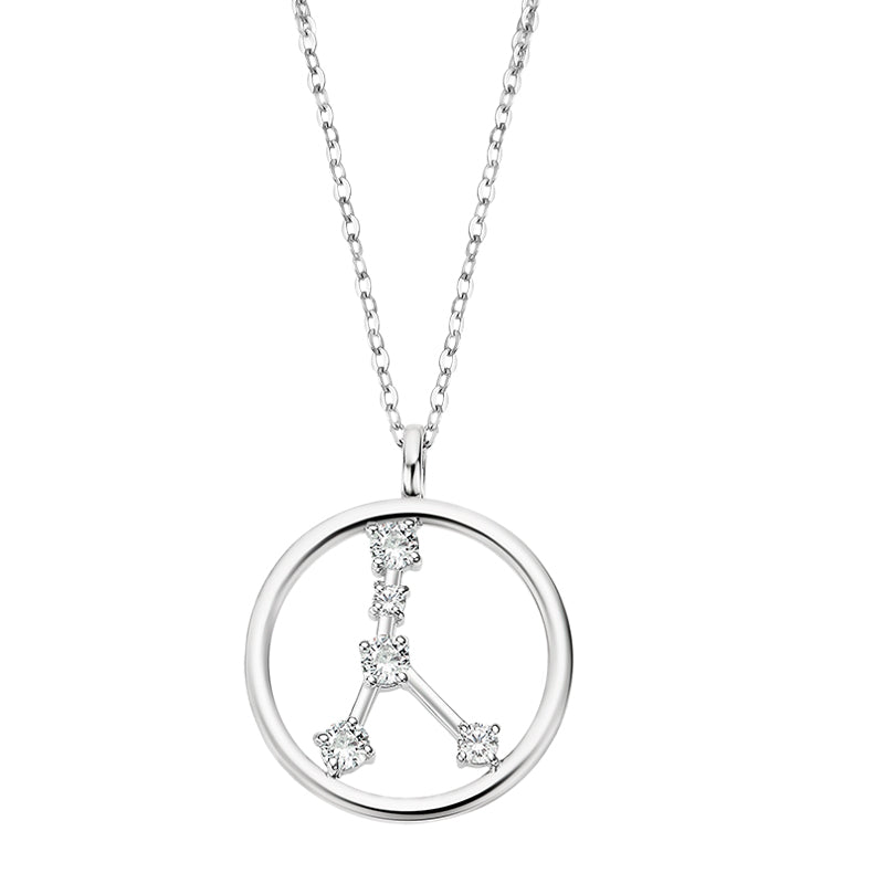 Cancer Zodiac Sterling Silver Pendant