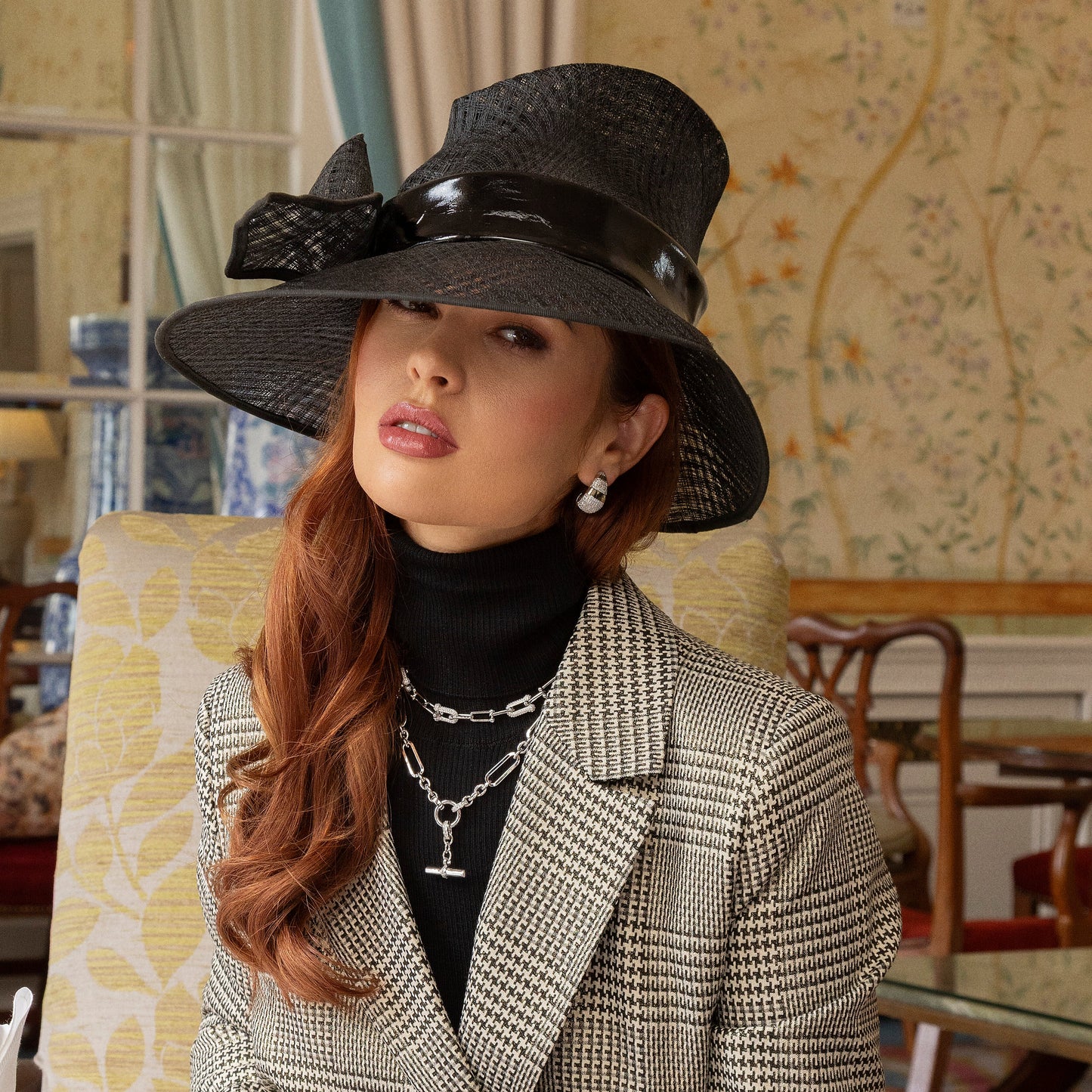 Absolute Jewellery Paperclip T-Bar Necklace - Gold or Silver