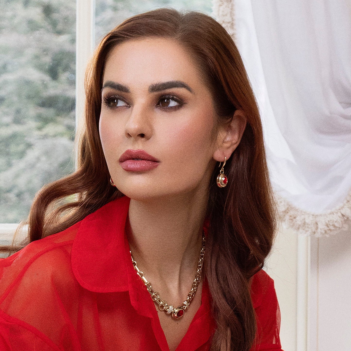 Absolute Jewellery Crystal Radiance Gold 20" Statement Necklace