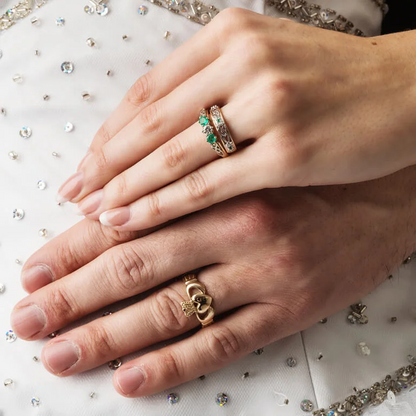 10ct Yellow Gold Gents Claddagh Ring