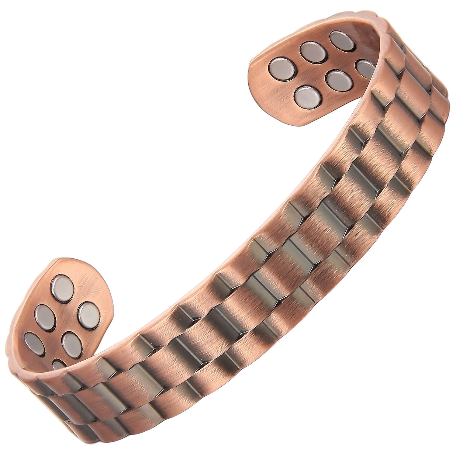 Triple Strength 18 Magnets Copper Magnetic Bangle for Men