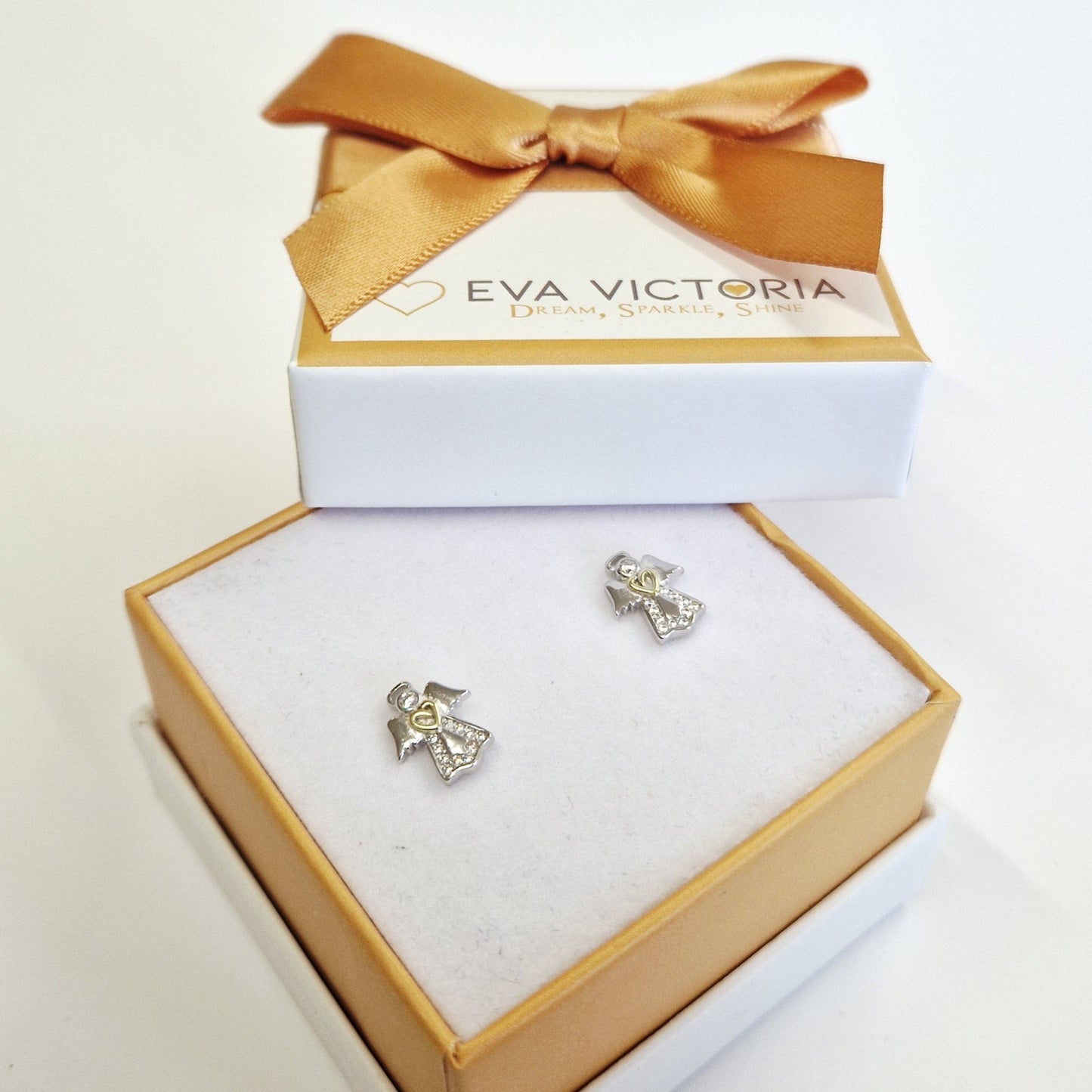 925 sterling silver angel studs for kids ireland