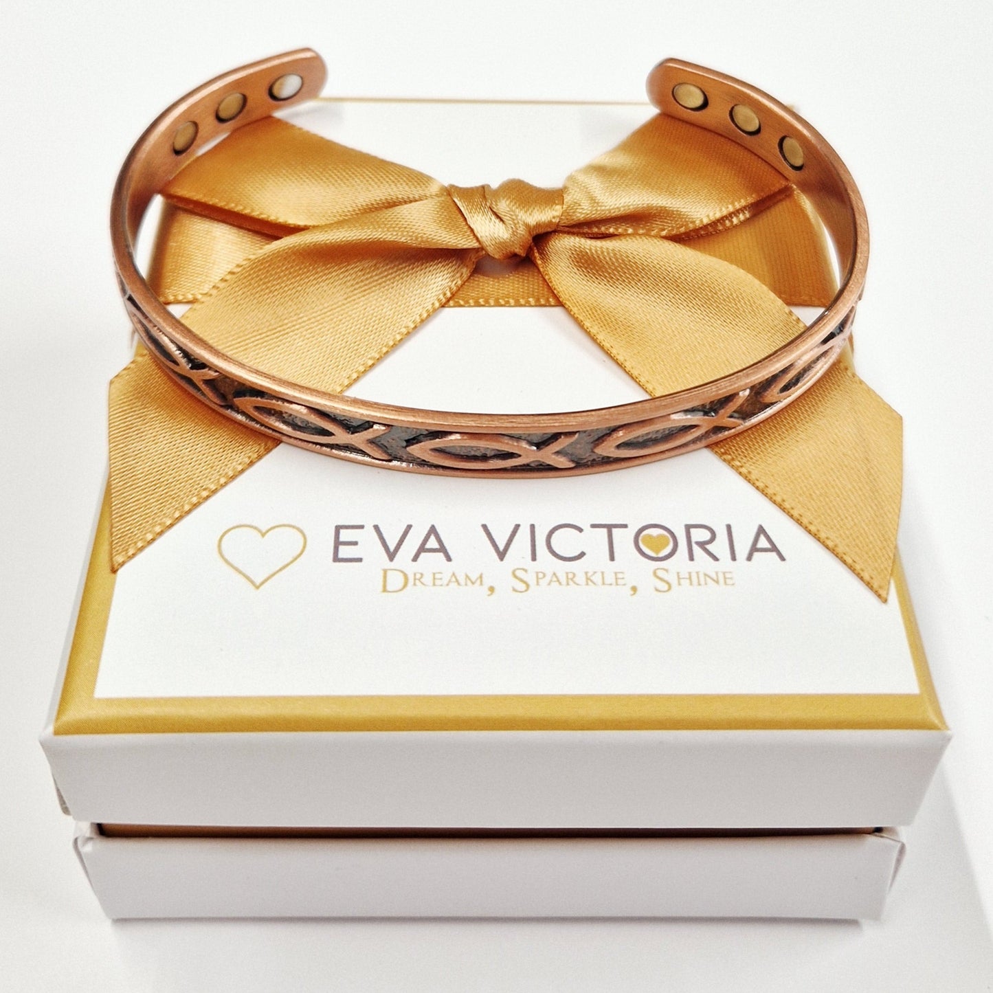 Slánú Neart Fisherman Copper Magnetic Bangle for Men