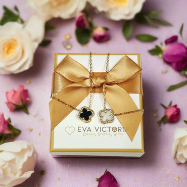 Eva Victoria Mother Of Pearl Clover Gold Pendant