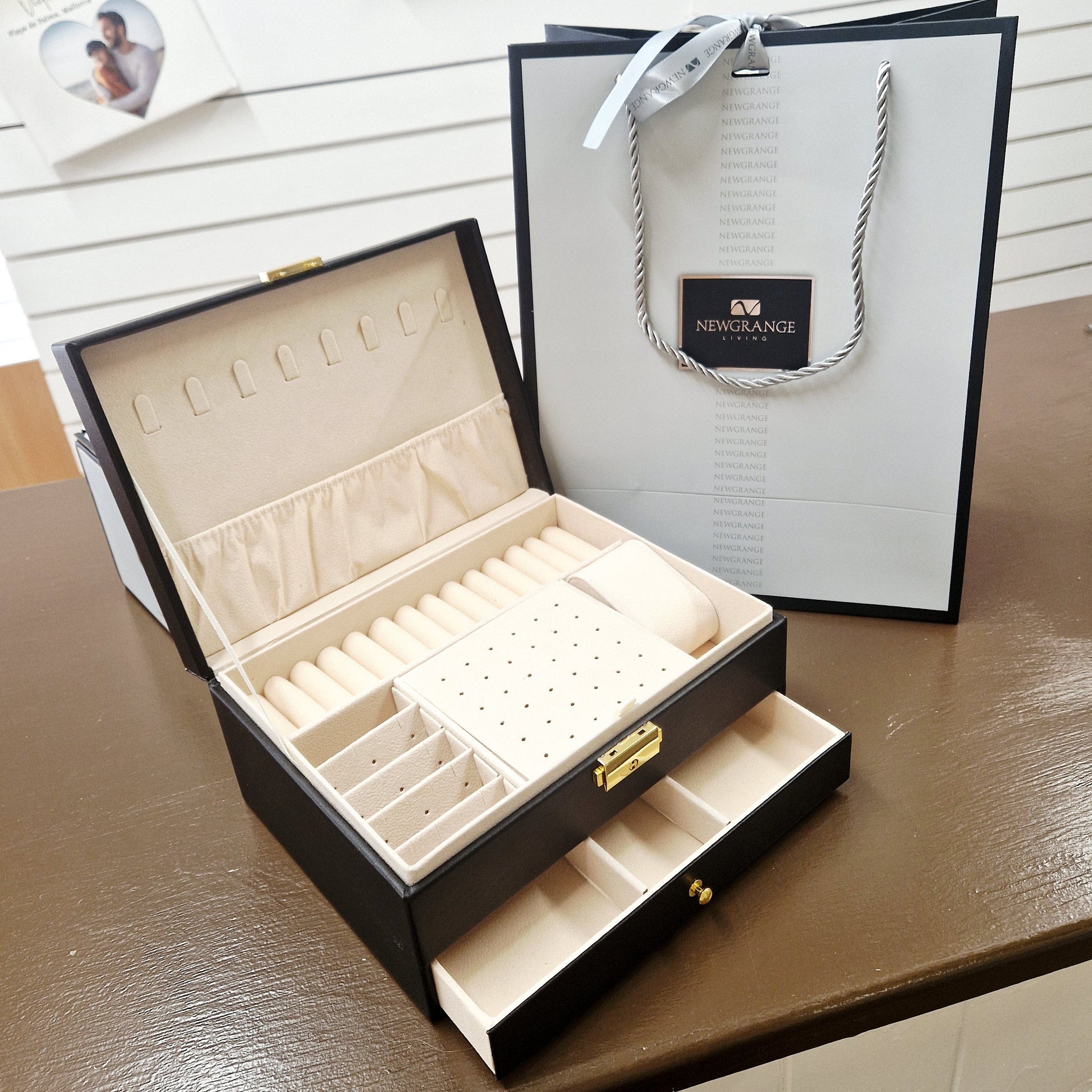 open black jewellery box for children - Eva Victoria Ireland