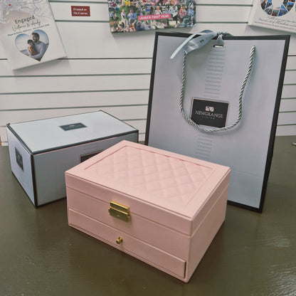 pink leather jewellery box for kids Ireland