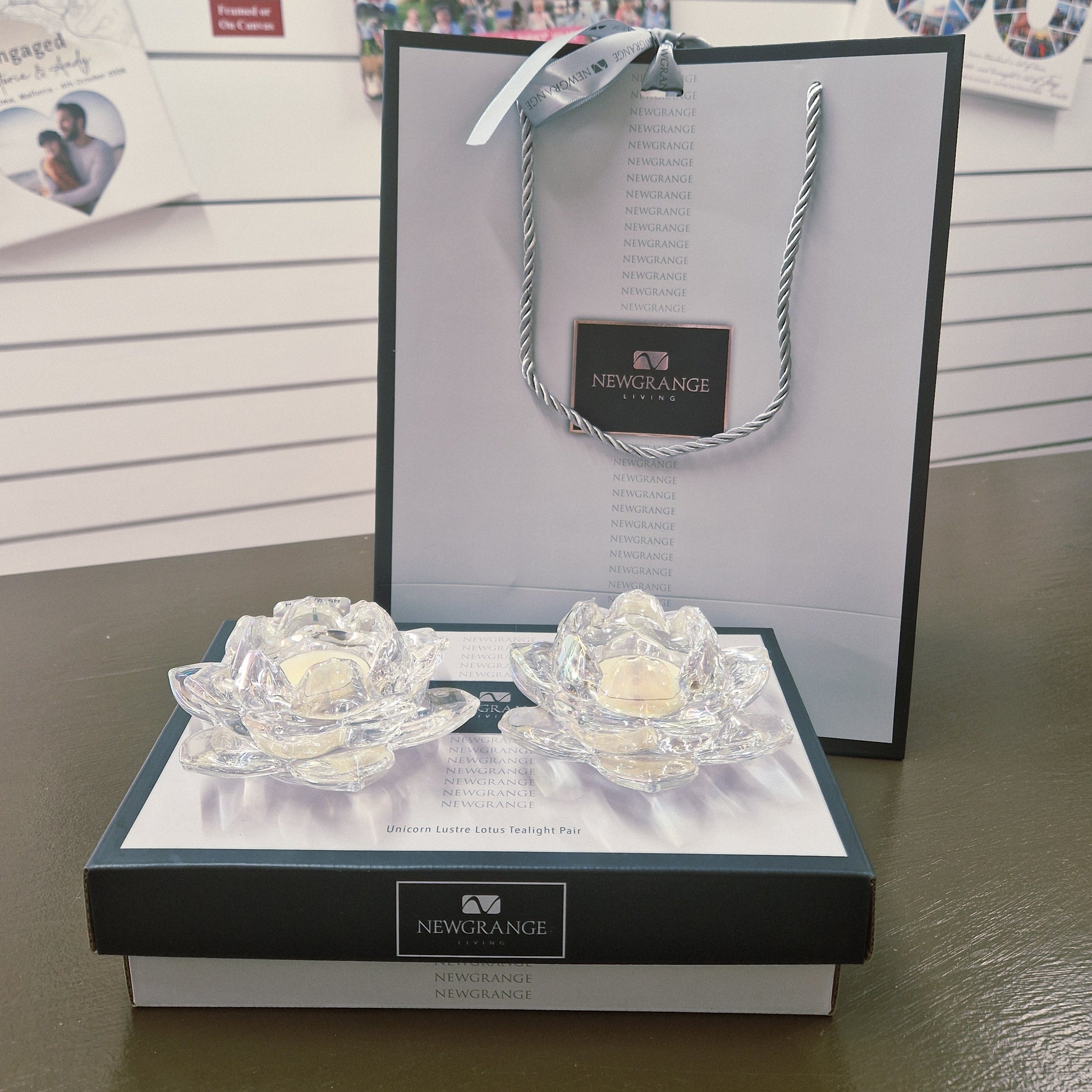 newgrange living lotus floral candesticks tealight holders - Eva Victoria Ireland