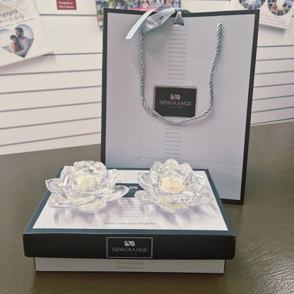 newgrange living lotus floral candesticks tealight holders - Eva Victoria Ireland