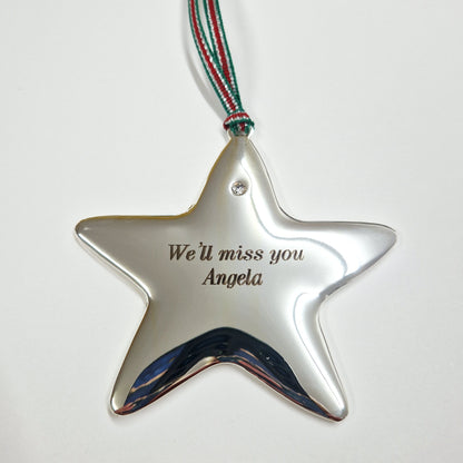 Engravable Hanging Star by Newbridge Christmas