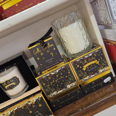 celtic christmas candles display - eva victoria ireland