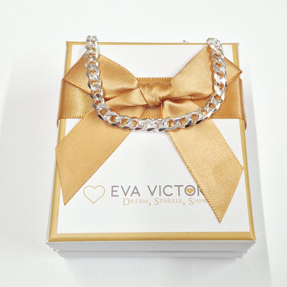 sterling silver 6mm curb chain for men in ireland