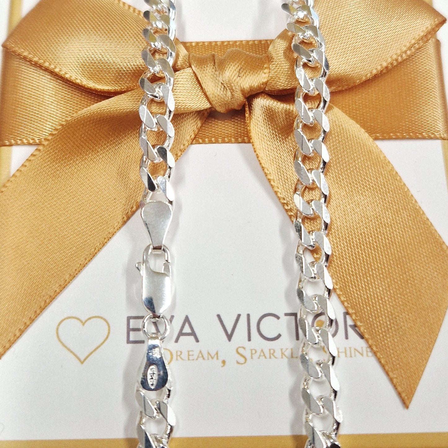 sterling silver wide curb chain for men in ireland