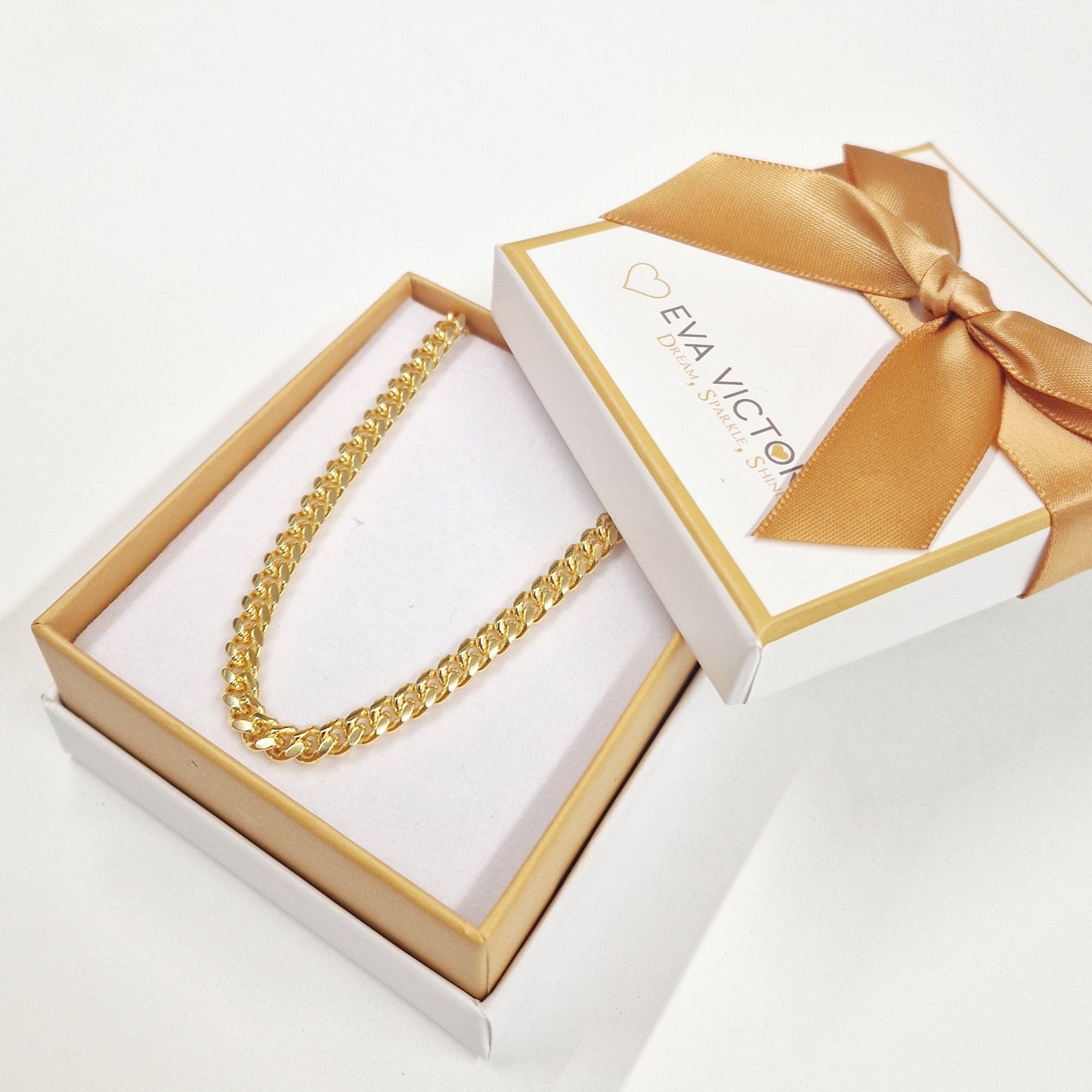 18ct gold plated cuban curb chain for men in ireland