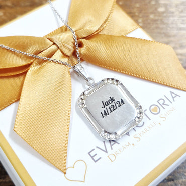 engraving on daint christopher medal confirmation gift for boys ireland