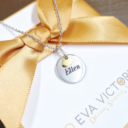 engraving on disc pendant eva victoria ireland