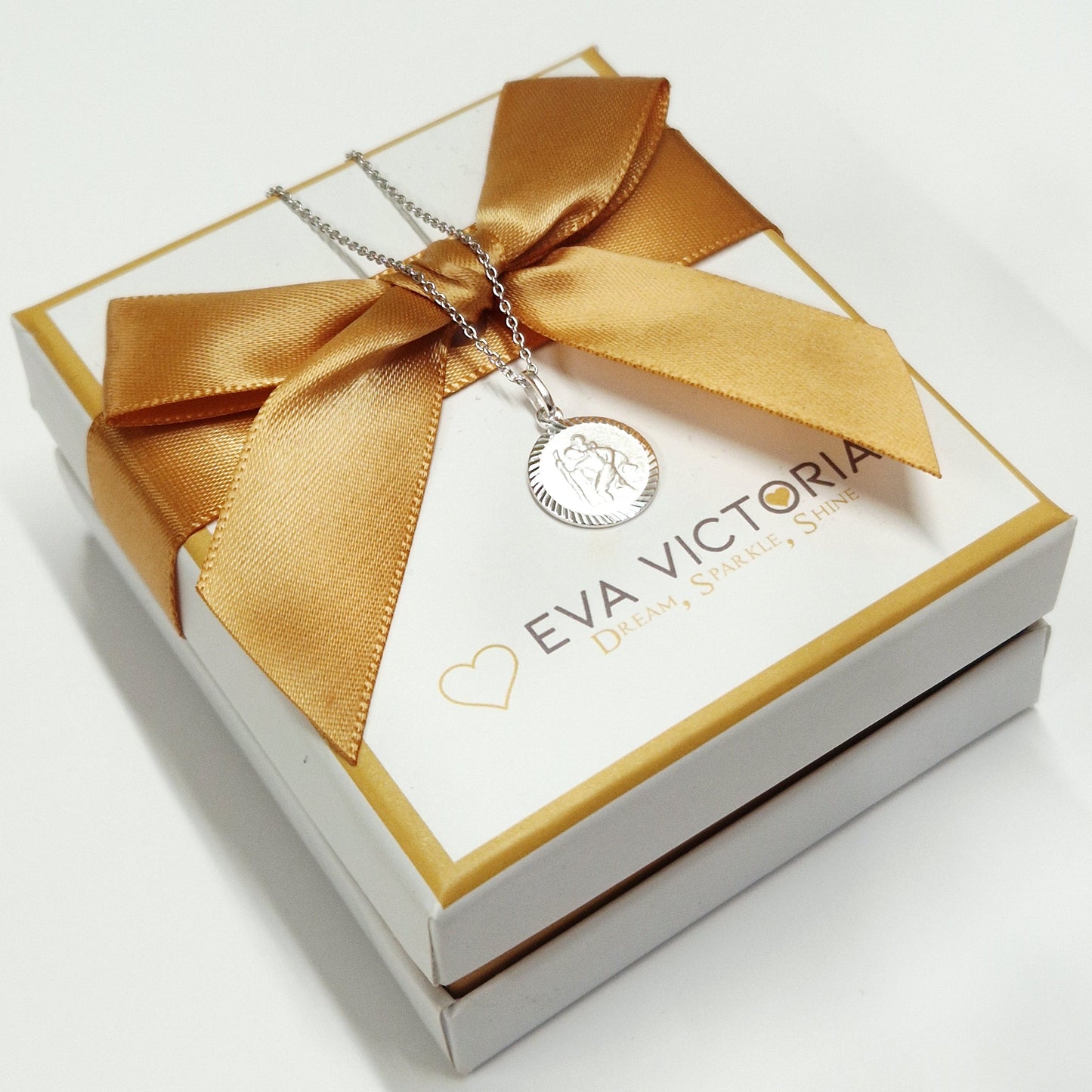 Small 925 Sterling Silver St. Christopher's Medal for boys ireland