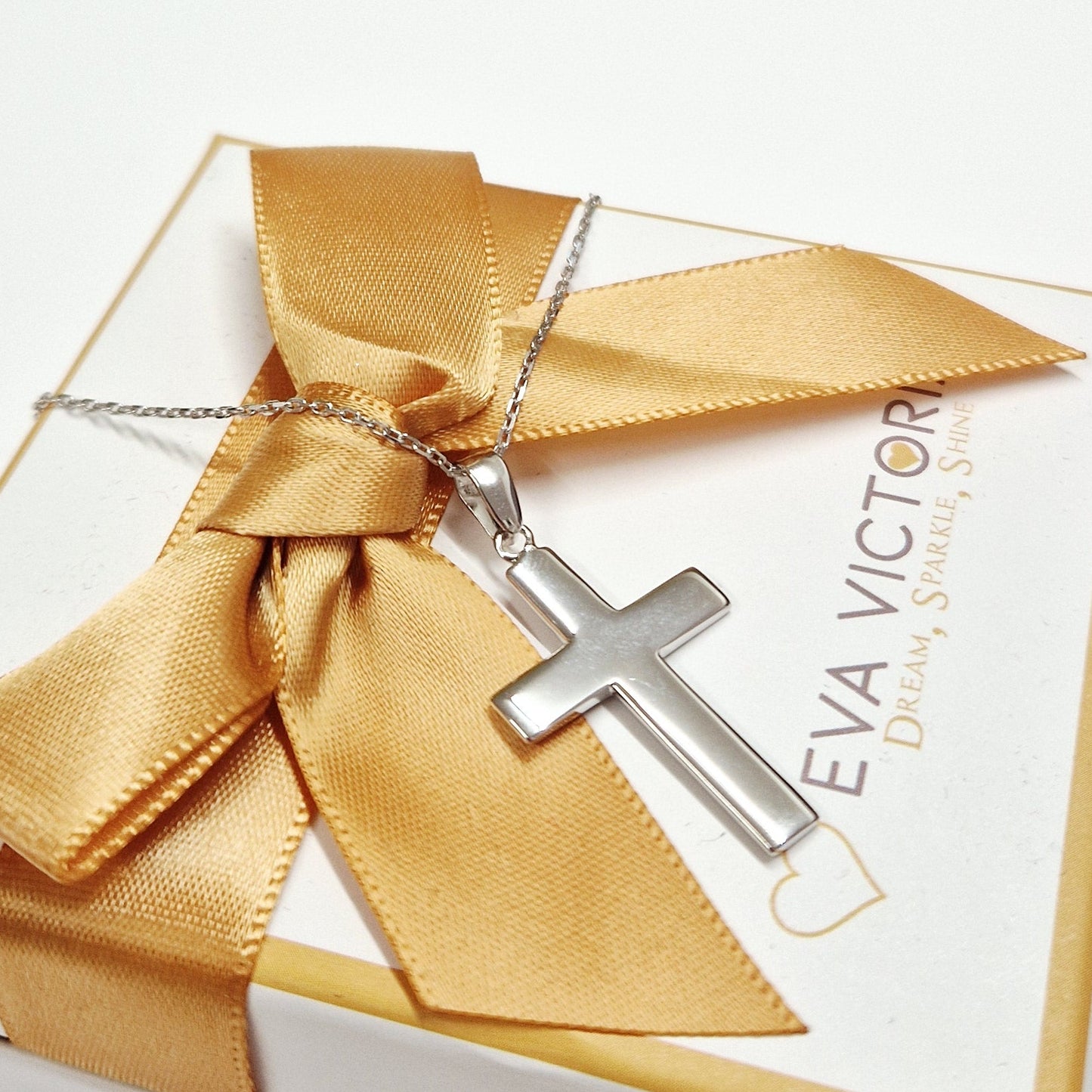 35mm Chunky Silver Cross - jewellery for men in ireland