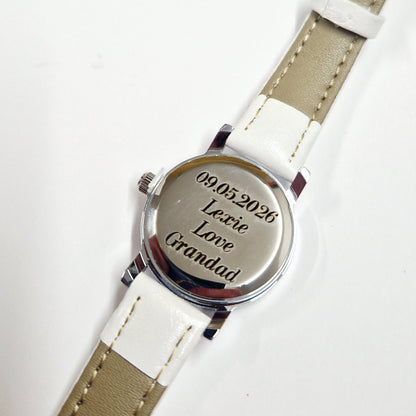 Classic Communion White Watch & Interchangeable Pink Strap