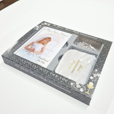 communion rosary purse gift set for girls - eva victoria ireland