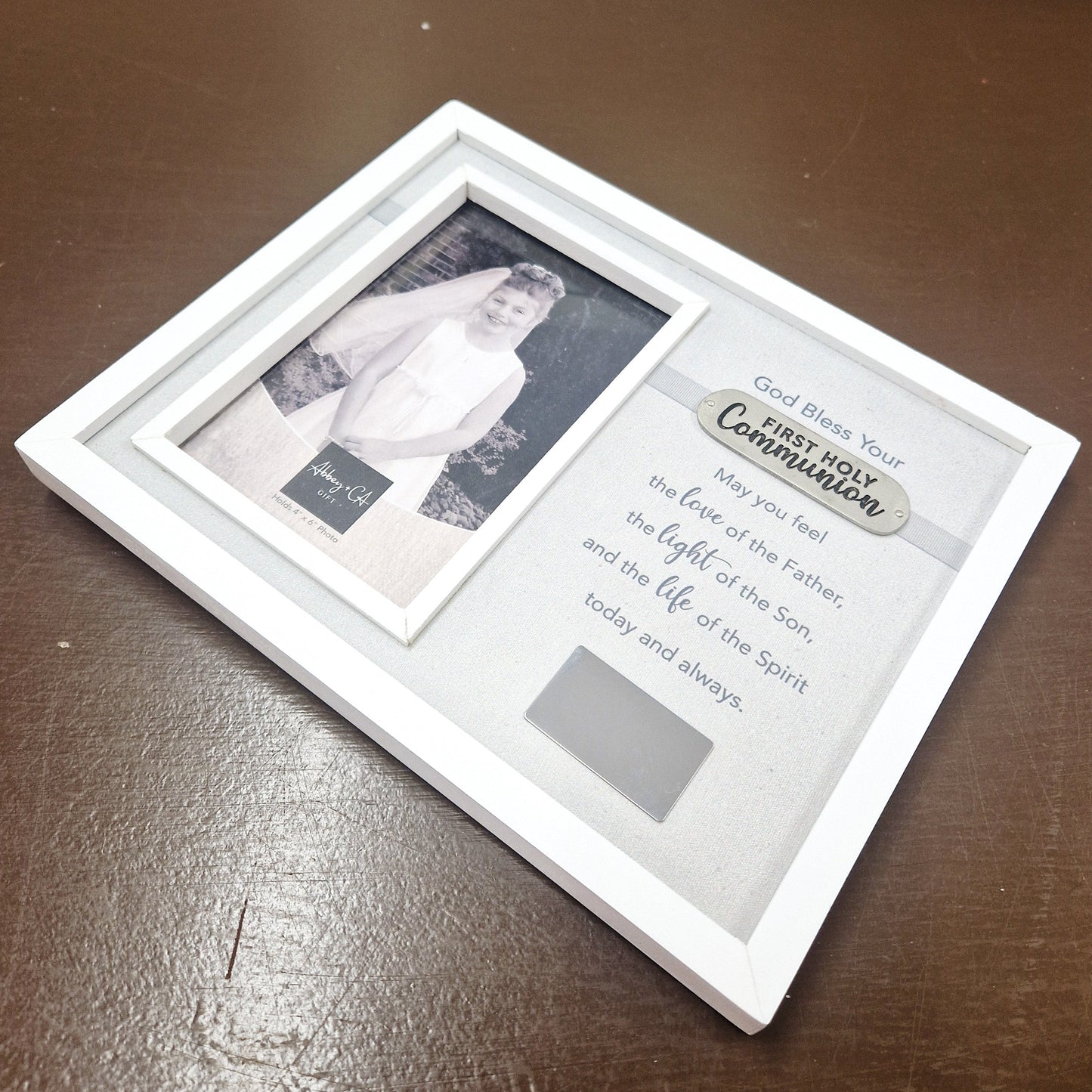 communion frame personalised with engraving on plaque - eva victoria ireland