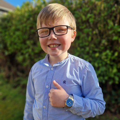 gold & silver watch for boys - eva victroria ireland