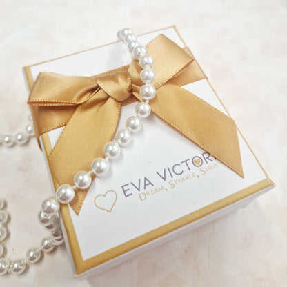6mm white pearl strand necklace for women in ireland