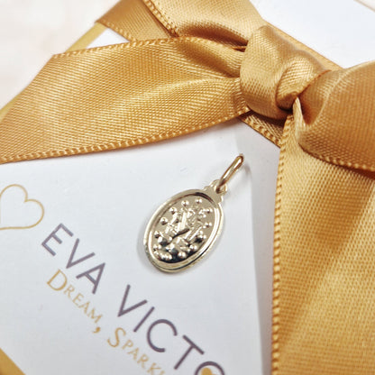 9ct Yellow Gold Miraculous Medal 13 mm