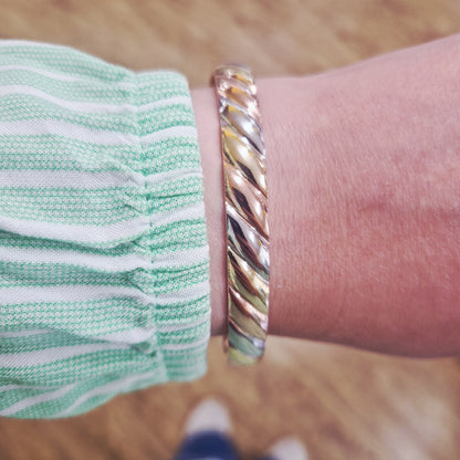 3 metal gold magnetic bangle for women in ireland