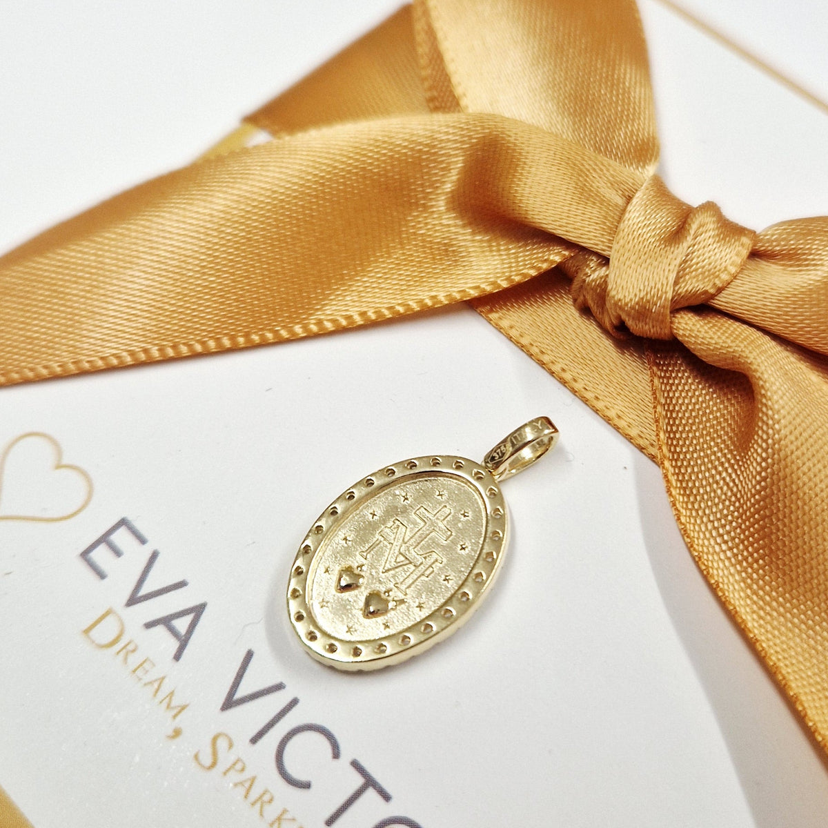9ct Gold Miraculous Medal 17 mm