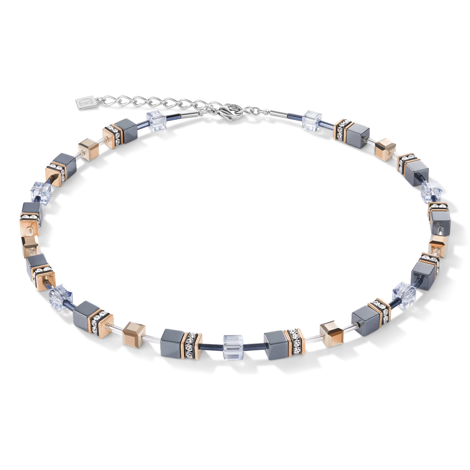 Coeur De Lion GeoCube Haematite Necklace Black Ice in Ireland