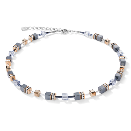 Coeur De Lion GeoCube Haematite Necklace Black Ice in Ireland