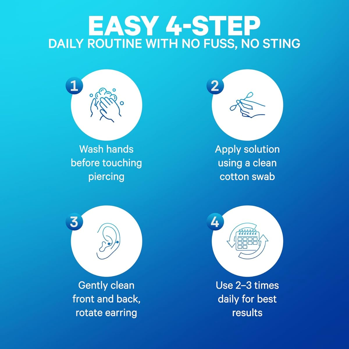 Inverness After Piercing Ear Care Solution 2 Oz