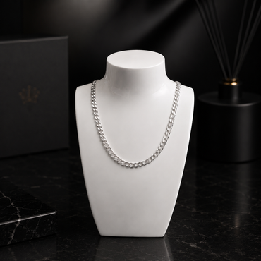 chunky silver curb chain for men in ireland