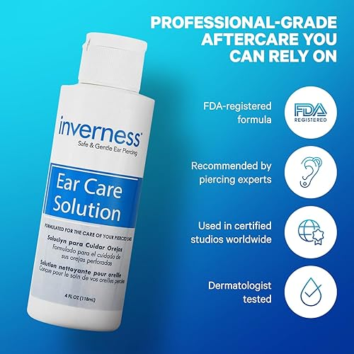 Inverness After Piercing Ear Care Solution 2 Oz