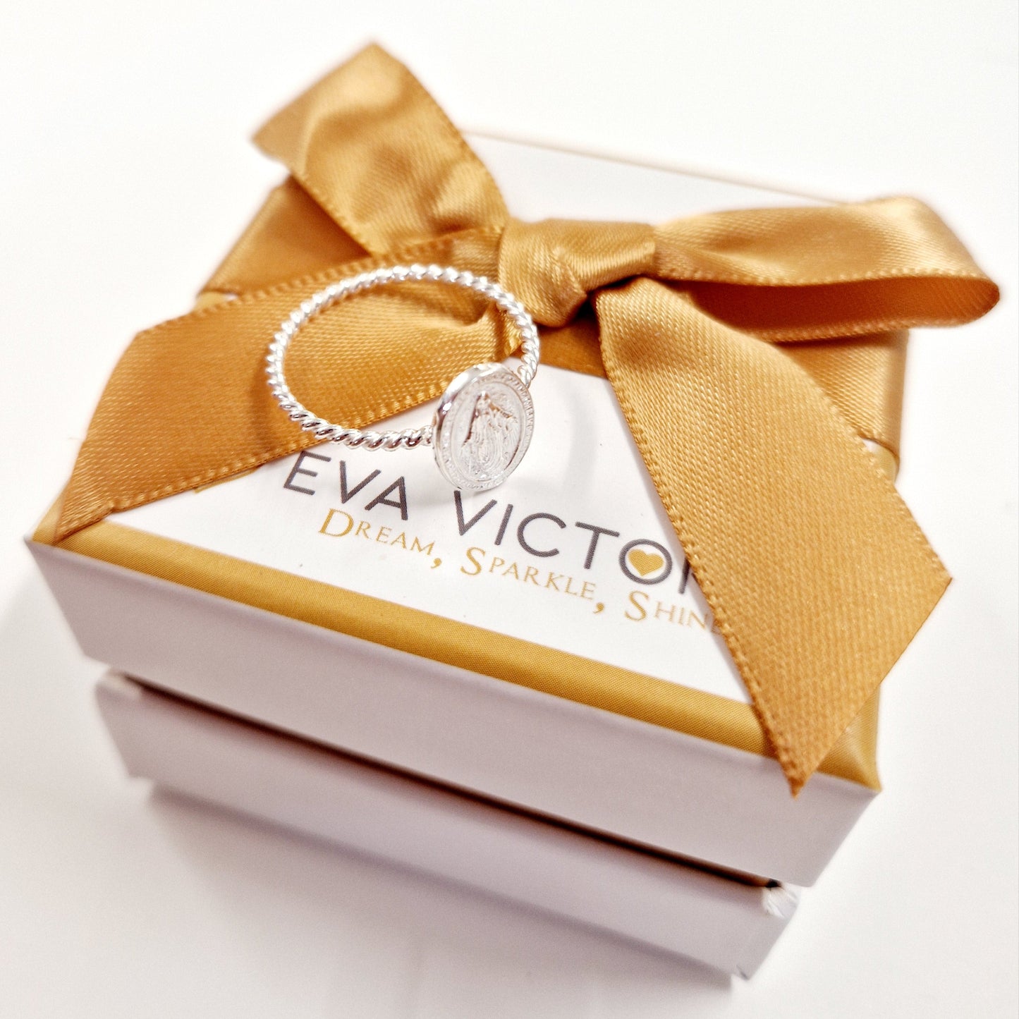 Sterling Silver Miraculous Medal Ring