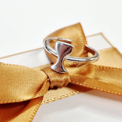 Sterling Silver Holy Communion Chalice Ring for Children