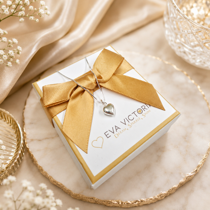 Eva Victoria necklace with heart pendant for girls ireland